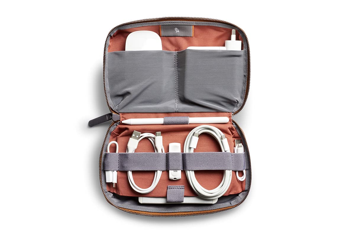 Bellroy Tech Kit (Tech Accessories Organizer, Zipper Pouch) - Bronze